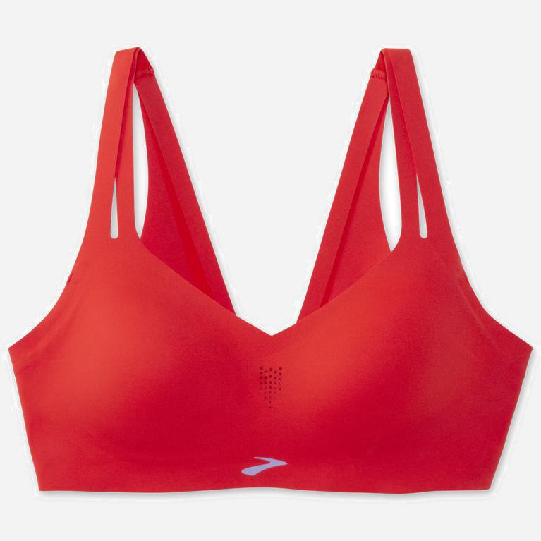 Brooks Dare Strappy Womens Sports Running Bra - Jamberry/Red - Philippines (781306WRS)